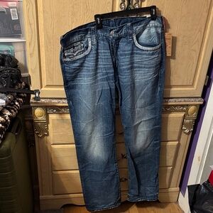 True Religion Dark Blue Straight Jeans